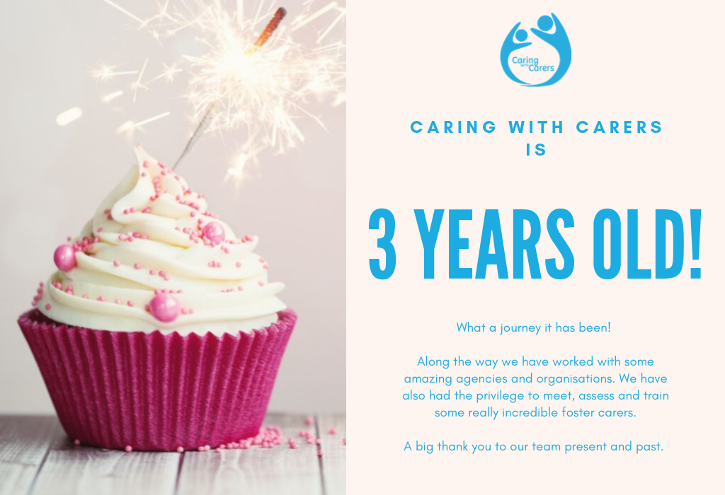 Caring With Carers is three years old!